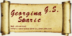 Georgina Sparić vizit kartica